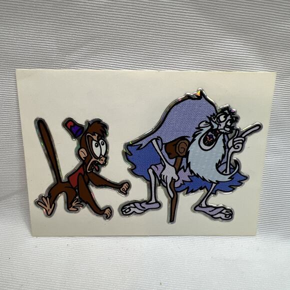 Disney Aladdin Jasmine Vending Machine Sticker Prism 1990's Vintage Rare - Picture 1 of 3